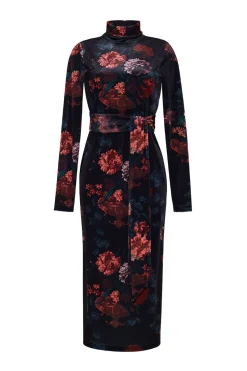 Piper Dress in Eternal Flora Black