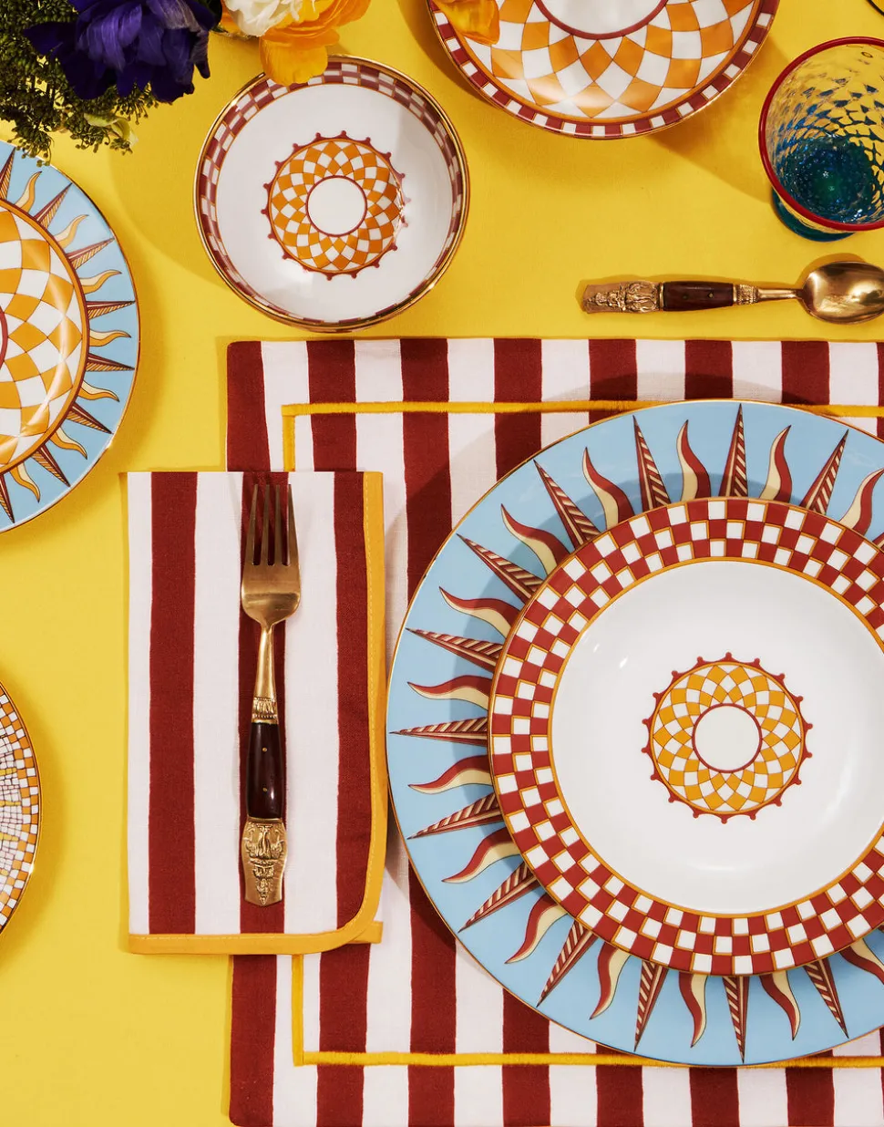 Placemat in Riviera Mattone, Set of 2