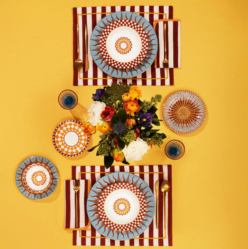 Placemat in Riviera Mattone, Set of 2