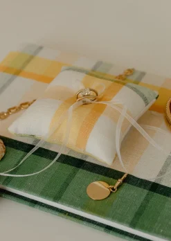 Plaid Ring Pillow