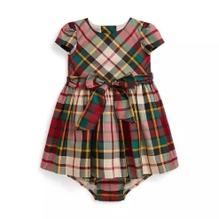 Plaid Twill Dress & Bloomer