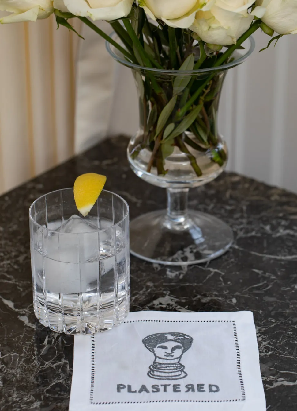 Plastered Cocktail Napkins, Set of 4