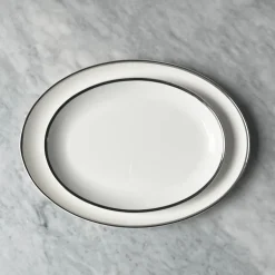 Platinum Edge Oval Platter