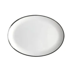 Platinum Edge Oval Platter