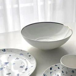 Platinum Edge Serving Bowl