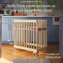 Pogo 8-in-1 Convertible Crib with All-Stages Conversion Kits in Blonde