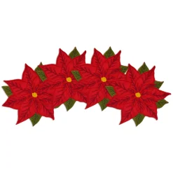 Poinsettia Cocktail Napkins, Set of 4