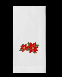 Poinsettias Hand Towel