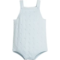 Pointelle Knit Bubble in Light Blue