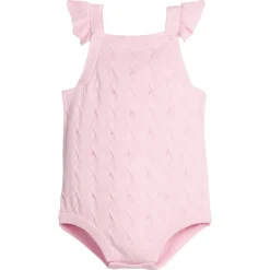 Pointelle Knit Bubble in Light Pink