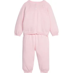 Pointelle Knit Set in Light Pink