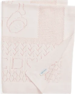 Pointelle-Knit Cotton Baby Blanket