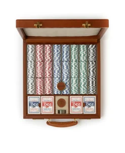 Poker Set No. 241 in Chestnut Leather