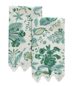 Pomegranate Guest Towel in Emerald