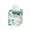 Pomegranate Linen Tissue Box Cover in Emerald