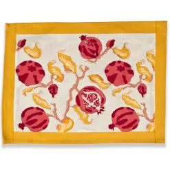 Pomegranate Yellow & Red Mats, Set of 6