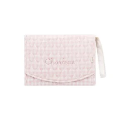 Portable Changing Pad in Pink Gingham