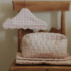 Portable Changing Pad in Pink Gingham