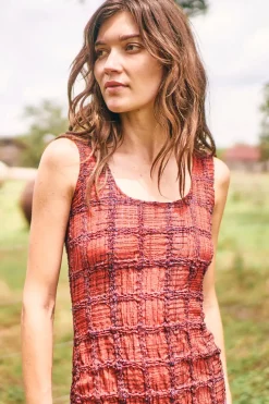 Portia Dress in Terracotta