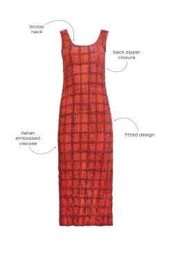 Portia Dress in Terracotta