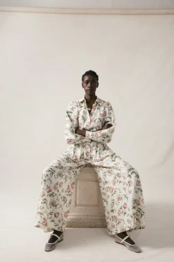 Portia Pant in Peony Print