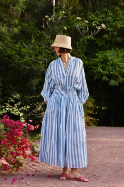 Porto Skirt in Blue Stripe