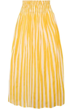 Porto Skirt in Yellow Stripe