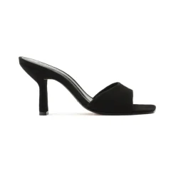 Posseni Suede Sandal in Black