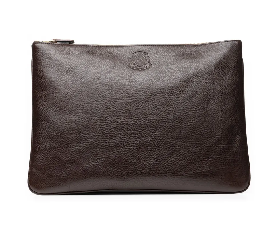 Pouch III No. 65 in Vintage Walnut Leather