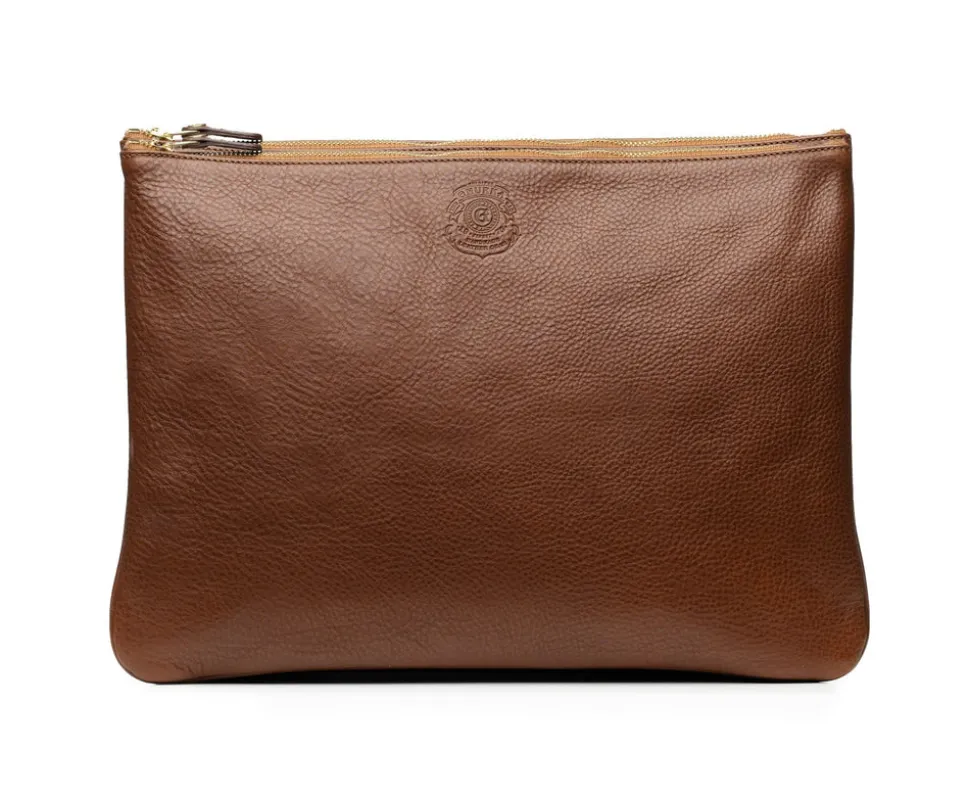 Pouch III No. 65 in Vintage Walnut Leather