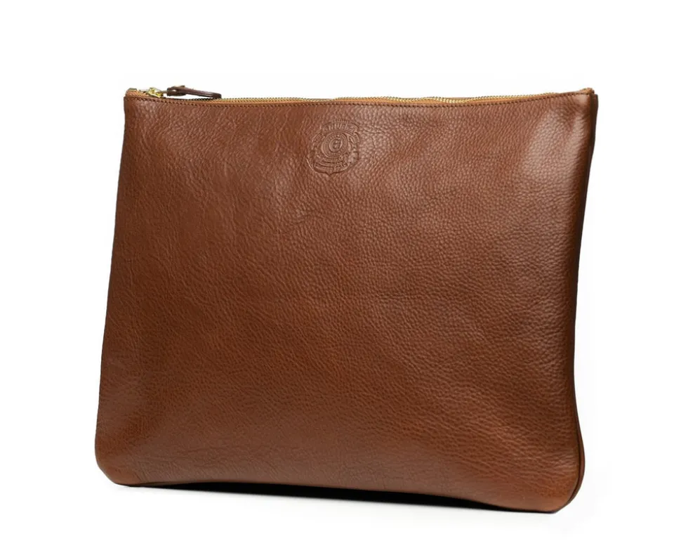 Pouch III No. 65 in Vintage Walnut Leather