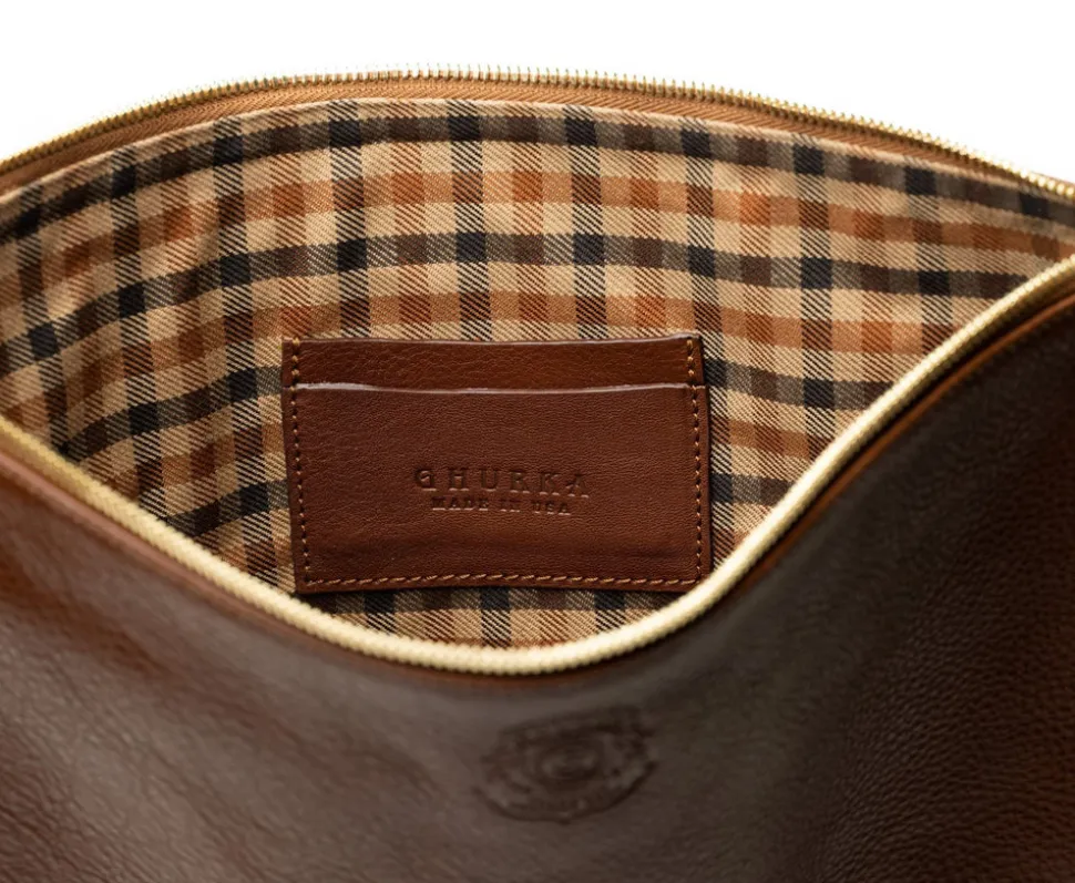 Pouch III No. 65 in Vintage Walnut Leather