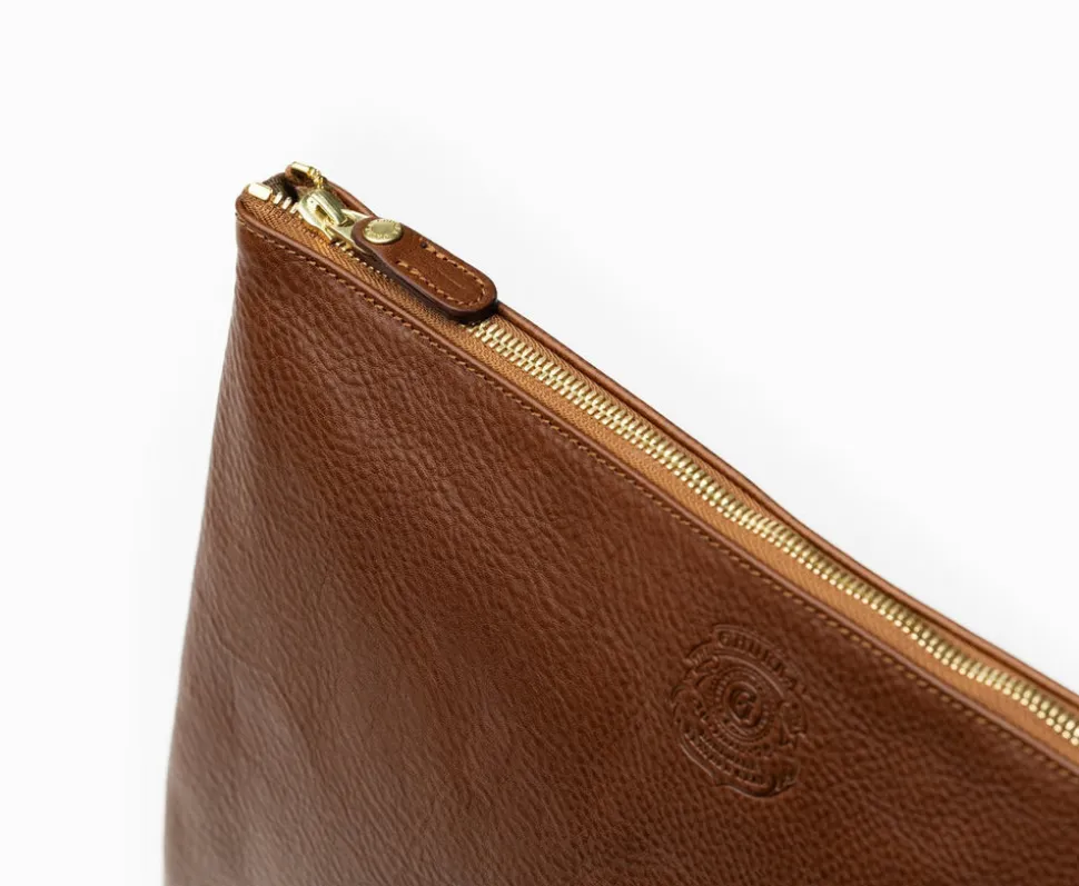 Pouch III No. 65 in Vintage Walnut Leather