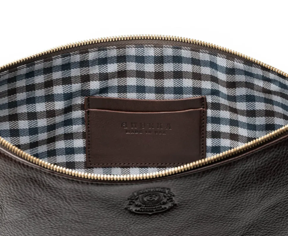 Pouch III No. 65 in Vintage Walnut Leather