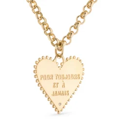 Pour Toujours Necklace in White Diamond
