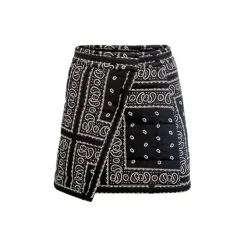 Powell Skirt in Aces Wild Black