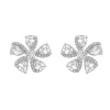 Primavera Flower Diamond Stud Earrings