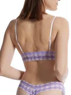 Printed Signature Lace Padded Triangle Bralette