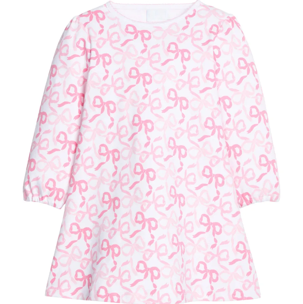 Printed T-Shirt Dress in Bows & Ribbons