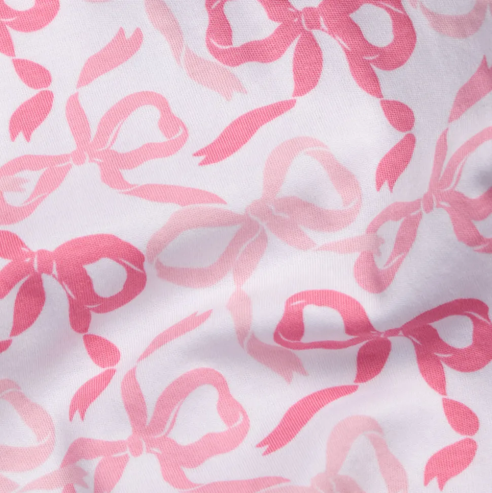 Printed T-Shirt Dress in Bows & Ribbons