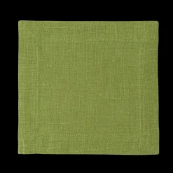 Prism Lime Cocktail Napkin in Linen