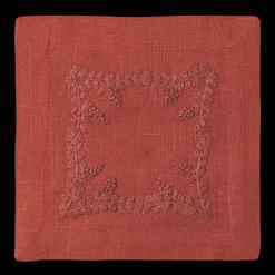 Prism Vine Linen Square Cocktail Napkins