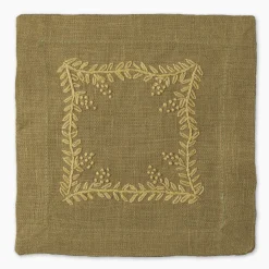 Prism Vine Linen Square Cocktail Napkins