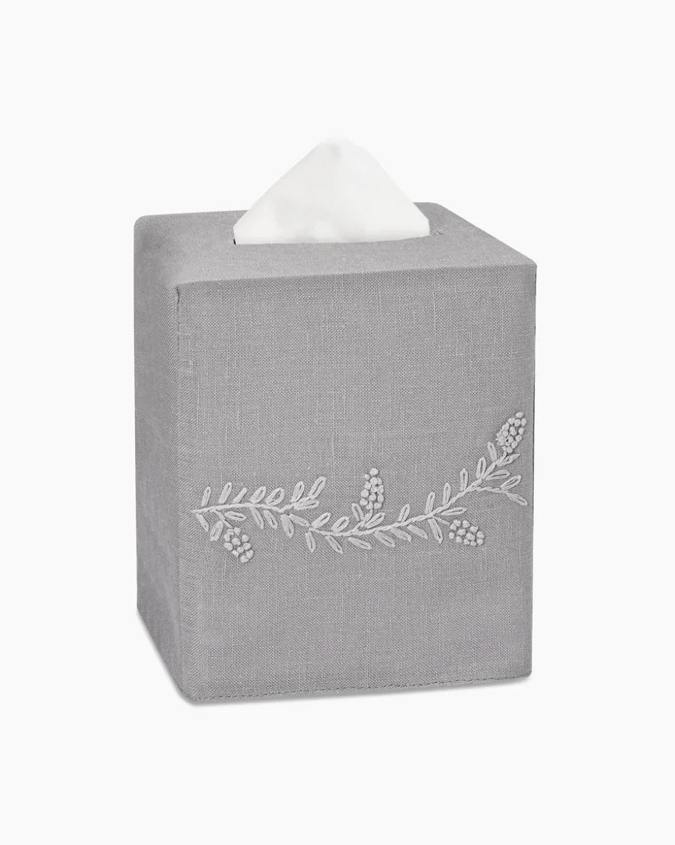 Prism Vine Linen Square Tissue Box Cover