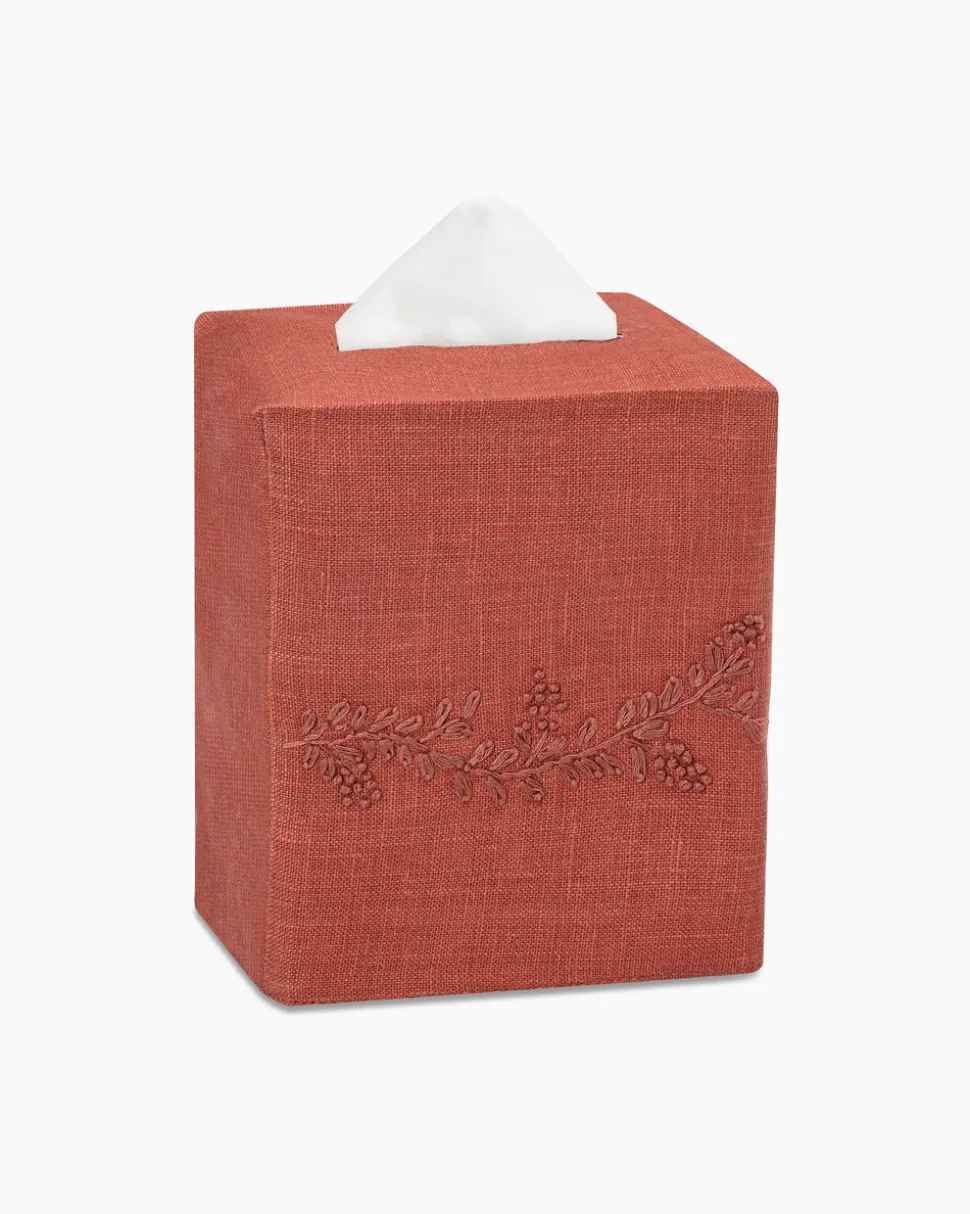 Prism Vine Linen Square Tissue Box Cover