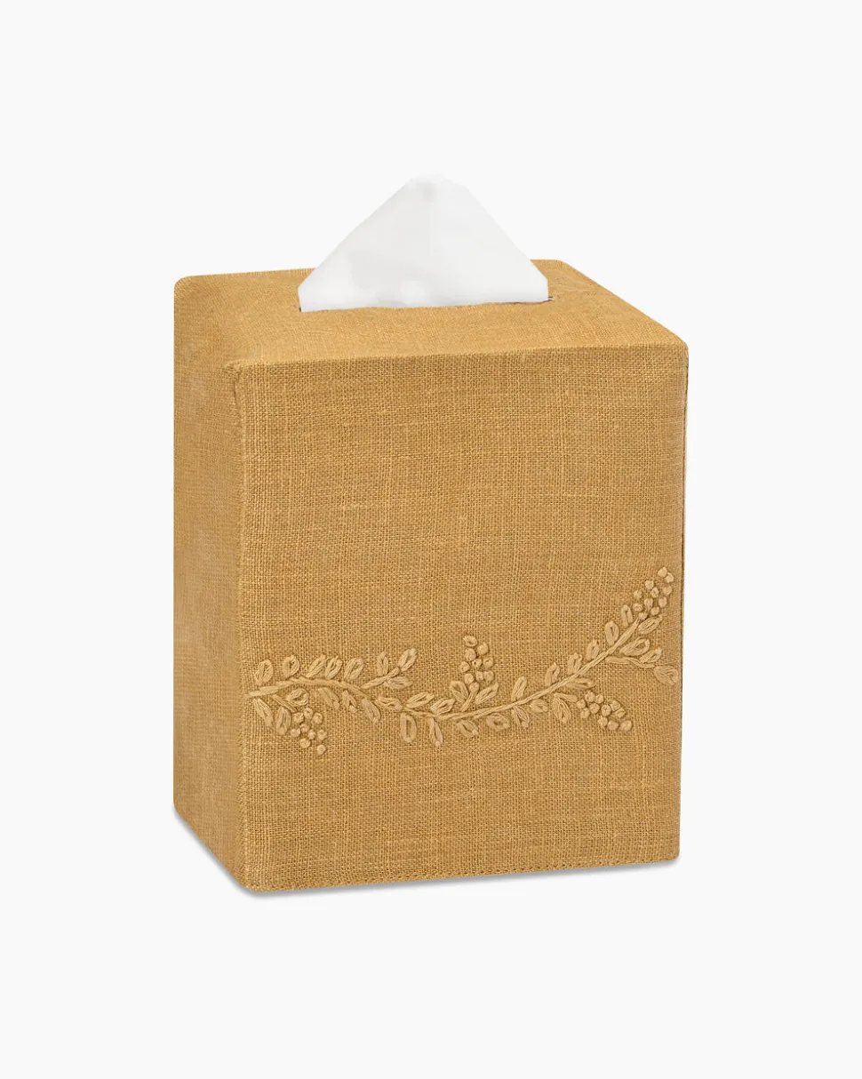 Prism Vine Linen Square Tissue Box Cover
