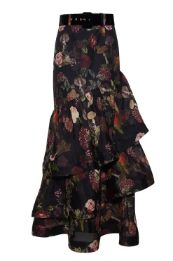 Priya Skirt in Woodland Black