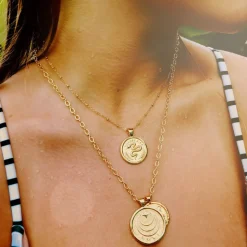 Protect JW Small Pendant Coin Necklace