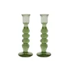Provence 7" Candlestick, Set of 2 in Basil