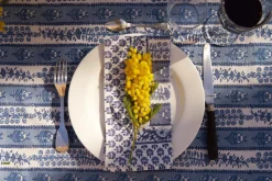 Provence Avignon Napkins in Blue & Marine , Set of 6